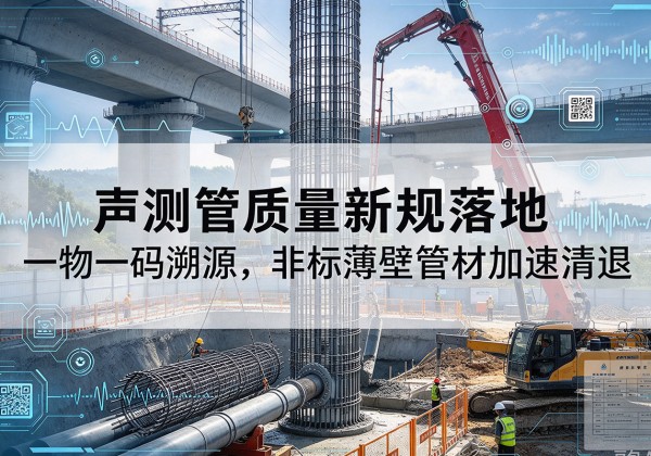涿州声测管质量新规落地，一物一码溯源，非标薄壁管材加速清退